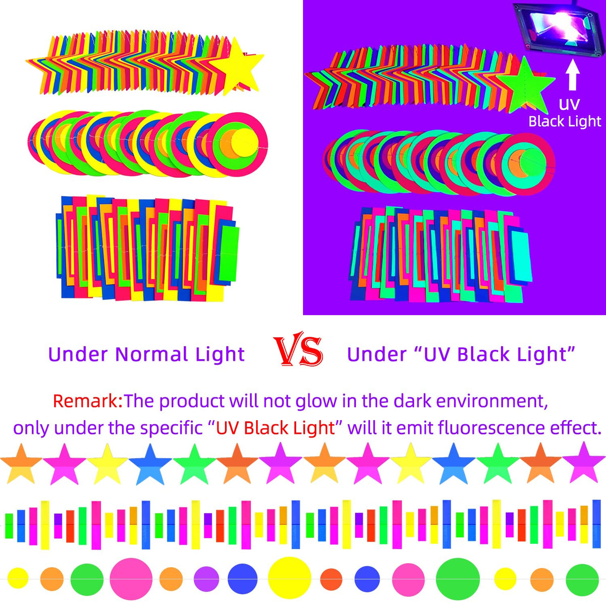 MFLUEEWR 702feet neon strip rectangle adds color along ceilings and walls.