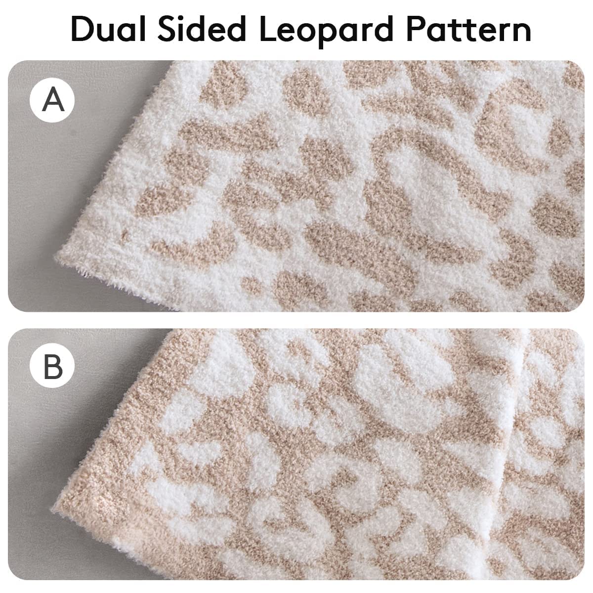 Leopard blanket on couch provides comfortable lounging with style