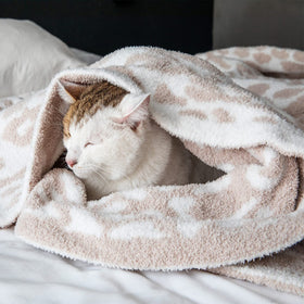 Machine washable MH MYLUNE HOME leopard blanket for easy care