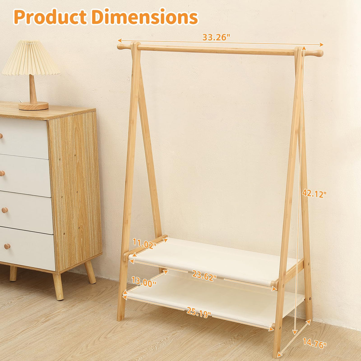 MHACVVO Foldable rack fabric shelves neatly store costumes, shoes, and toys