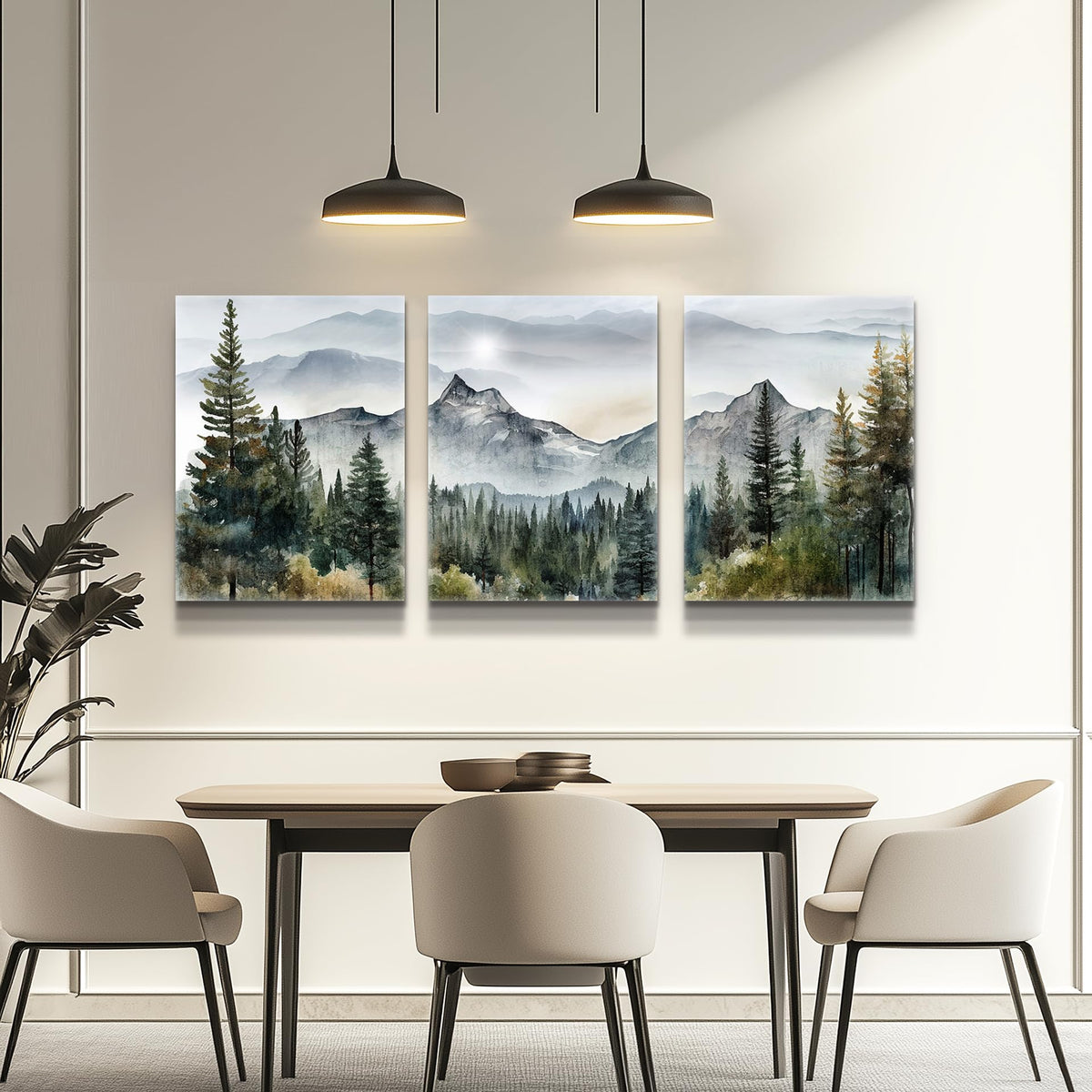 MHARTK66 contemporary wall art abstract painting—dramatic focal point for modern interiors