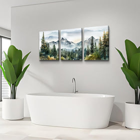 MHARTK66 ink painting canvas set—ready-to-hang convenience for quick styling