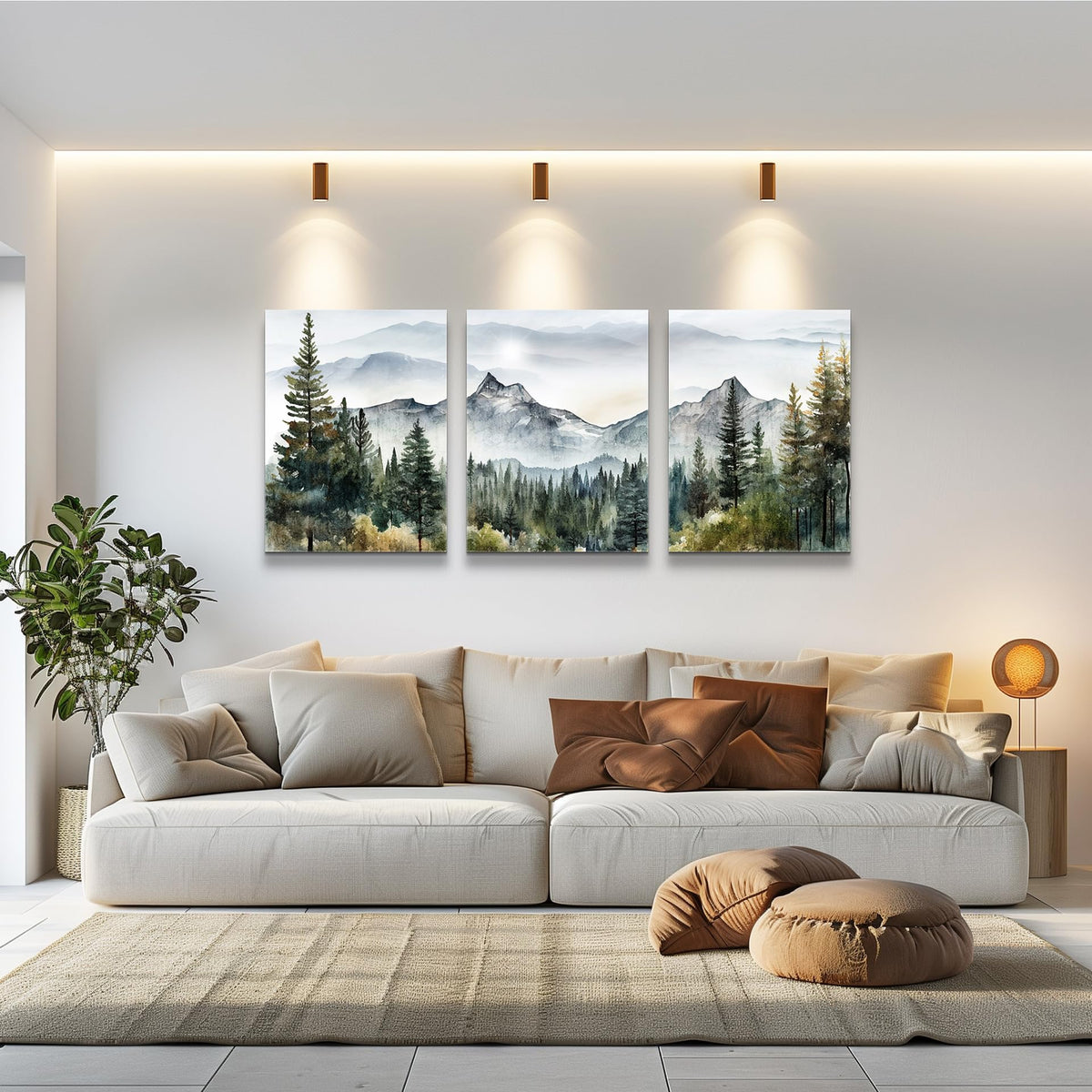 MHARTK66 modern wall art living room—clean lines boost contemporary bedroom decor