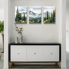 MHARTK66 ready-to-hang wall pictures—three-panel arrangement with consistent framing