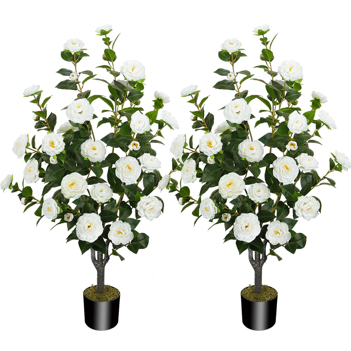 MHMJON camellia tree, 43-inch display, perfect for seasonal indoor and outdoor decor.