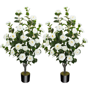 MHMJON camellia tree, 43-inch display, perfect for seasonal indoor and outdoor decor.