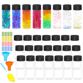 Mhtdet 29pc empty sensory bottles kit for DIY explorations and crafts.