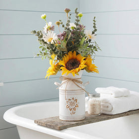 MiaTen outdoor centerpieces—weather-friendly arrangement for patio tables.