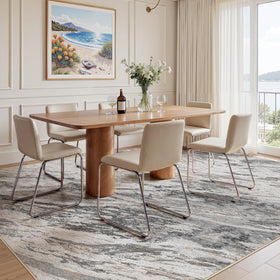 Micgeek non-slip backing rug, taupe, keeps space safe and prevents slips.