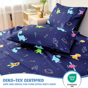 MICORAL dinosaur fitted sheet with deep pockets fits up to 16 inches for snug bedding