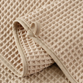 MICROFI oversized towels beige 30x60 inches, full-coverage design for generous wrapping after bath.