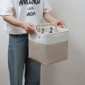 MidmmVick cube bin stackable design for shelf organization