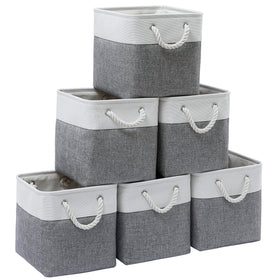 MidmmVick cube storage bin 11x11 in six-pack keeps spaces neat.