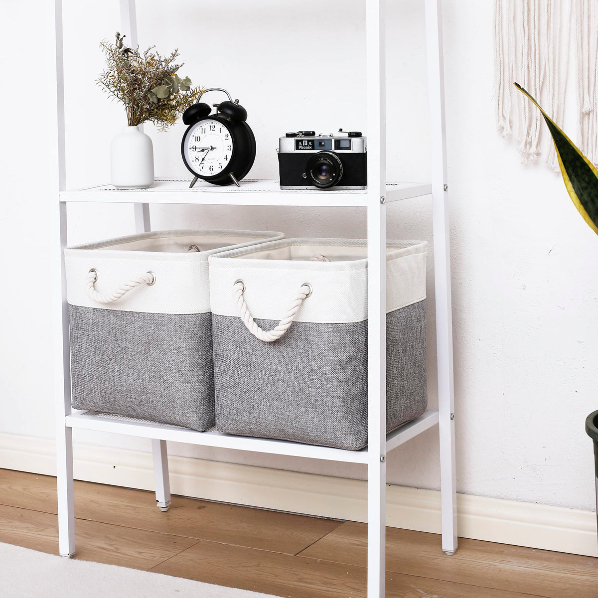 MidmmVick foldable closet storage bin for shelves and drawers.