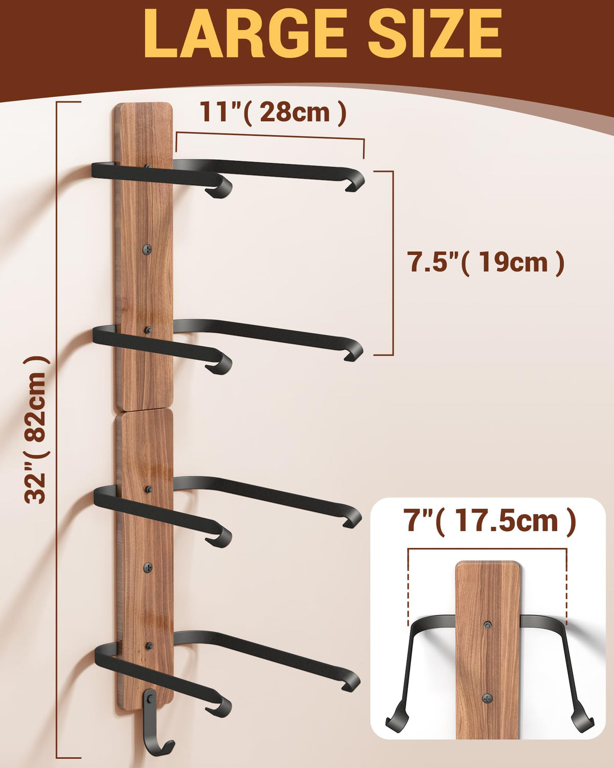 Midukit installation kit included makes wall mounting quick and straightforward.