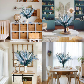 Mifgra wedding centerpiece with dried pampas for rustic chic celebrations.
