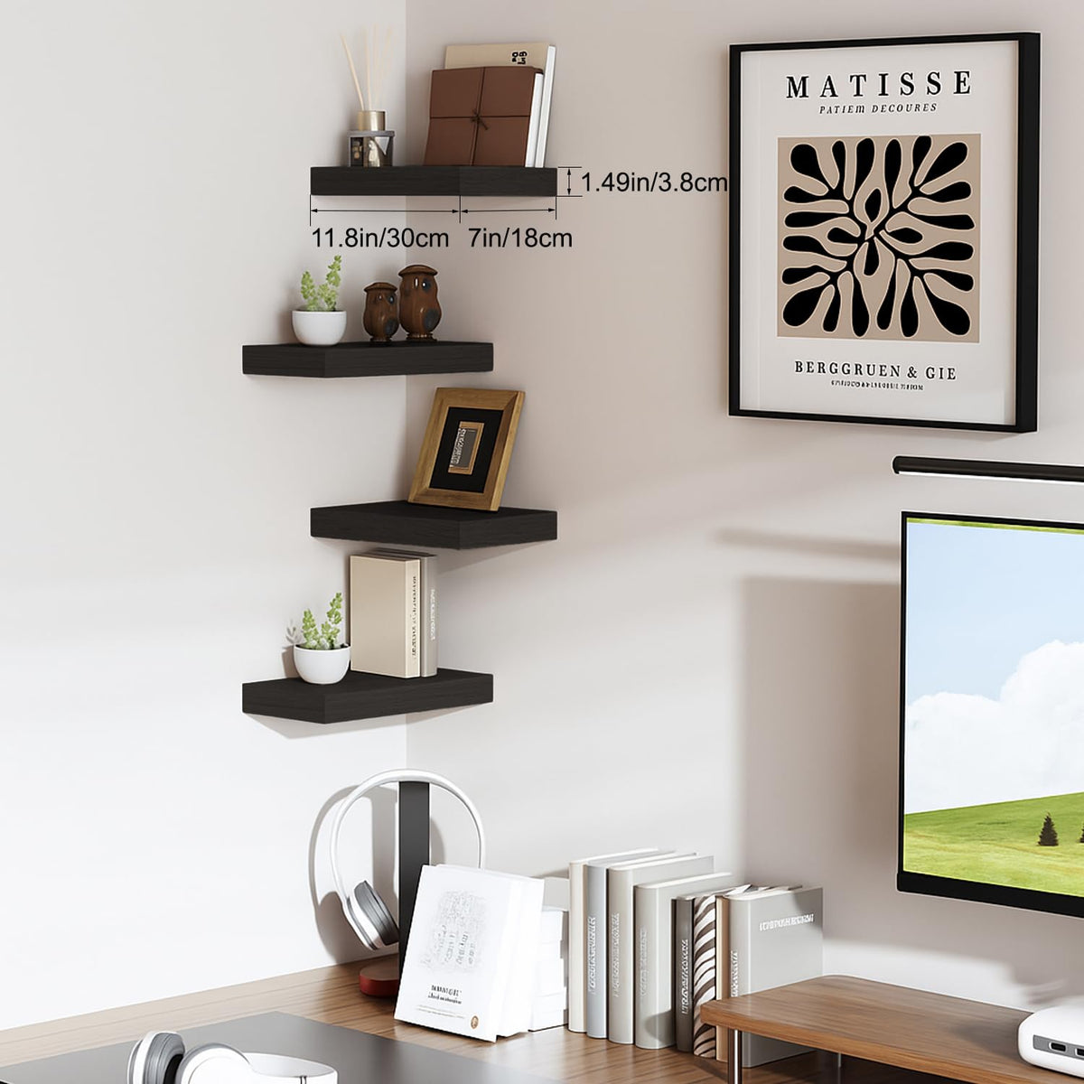 Mifurn packaging highlights quick install kit for a secure, level mount in minutes.
