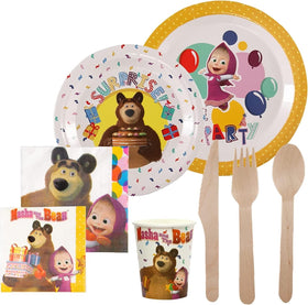 Mighty Mojo 8-foot tablecloth creates a festive, easy-to-clean surface.