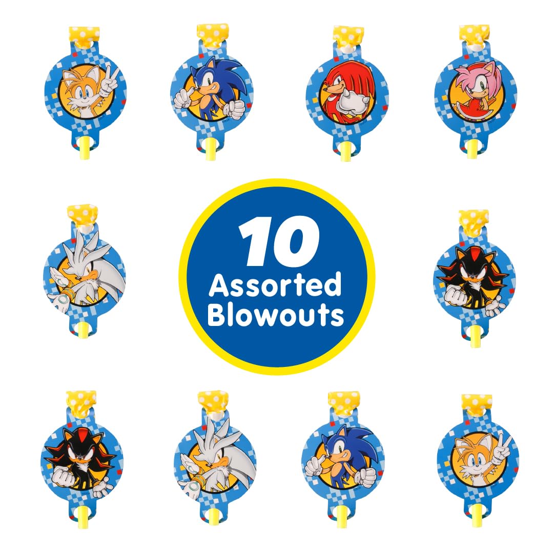 Mighty Mojo Sonic balloons pack creates color and energy for the party space.