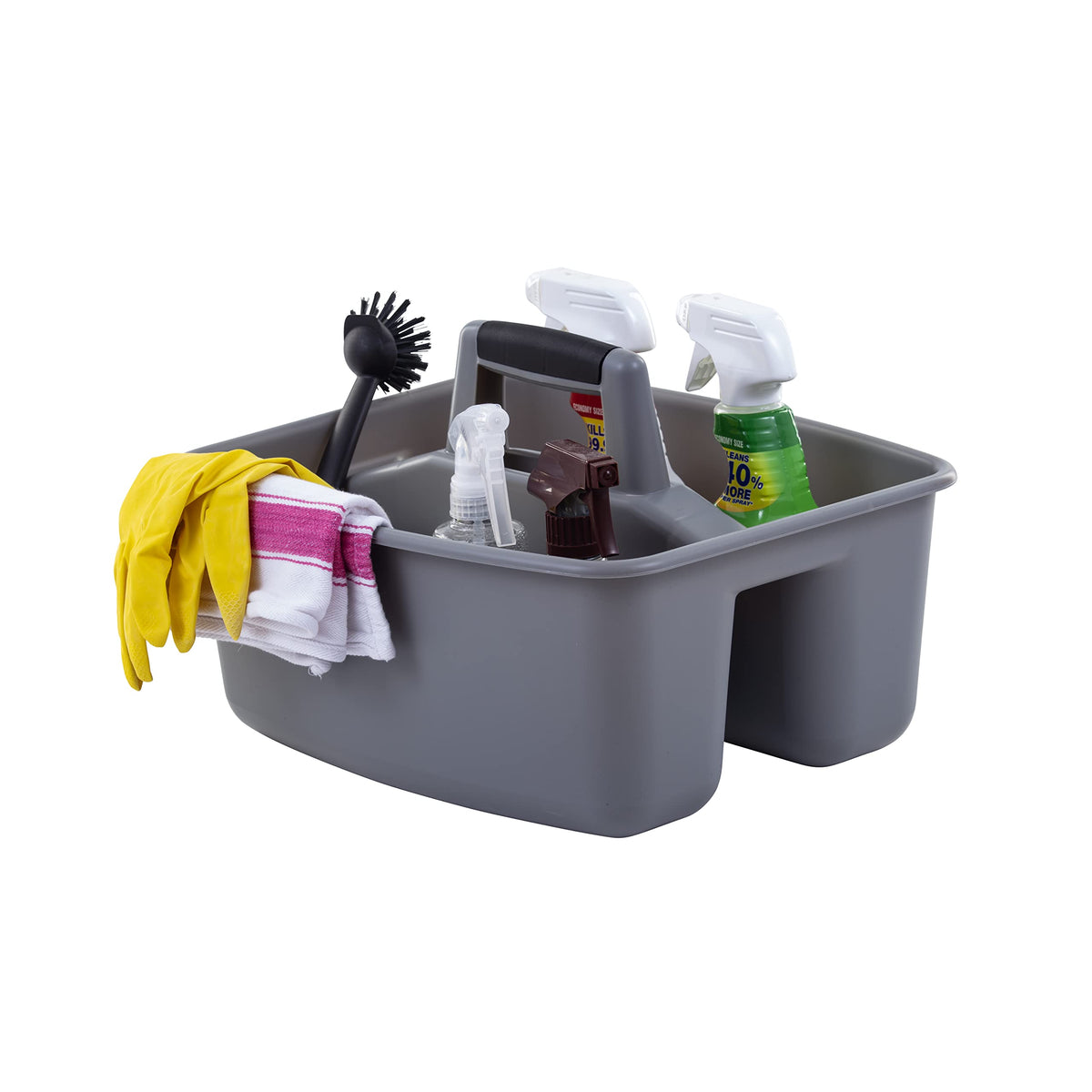 Mighty Tuff Rough & Rugged Caddy full setup balancing items securely.