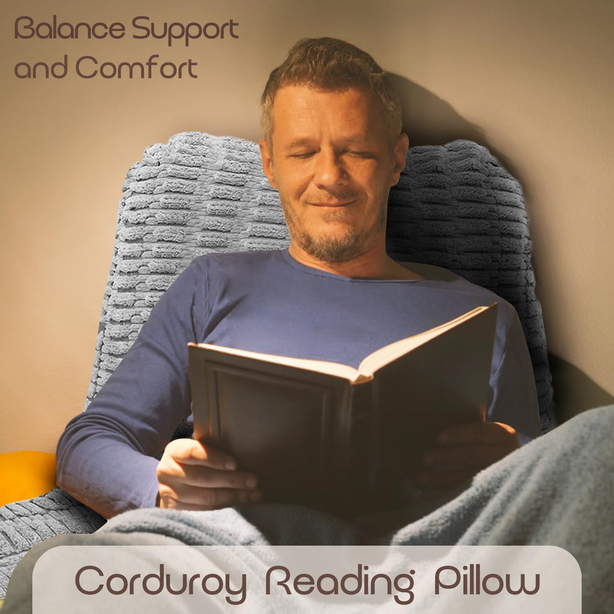 MIJIMO Reading Pillow armrest cradle detail for ergonomic comfort
