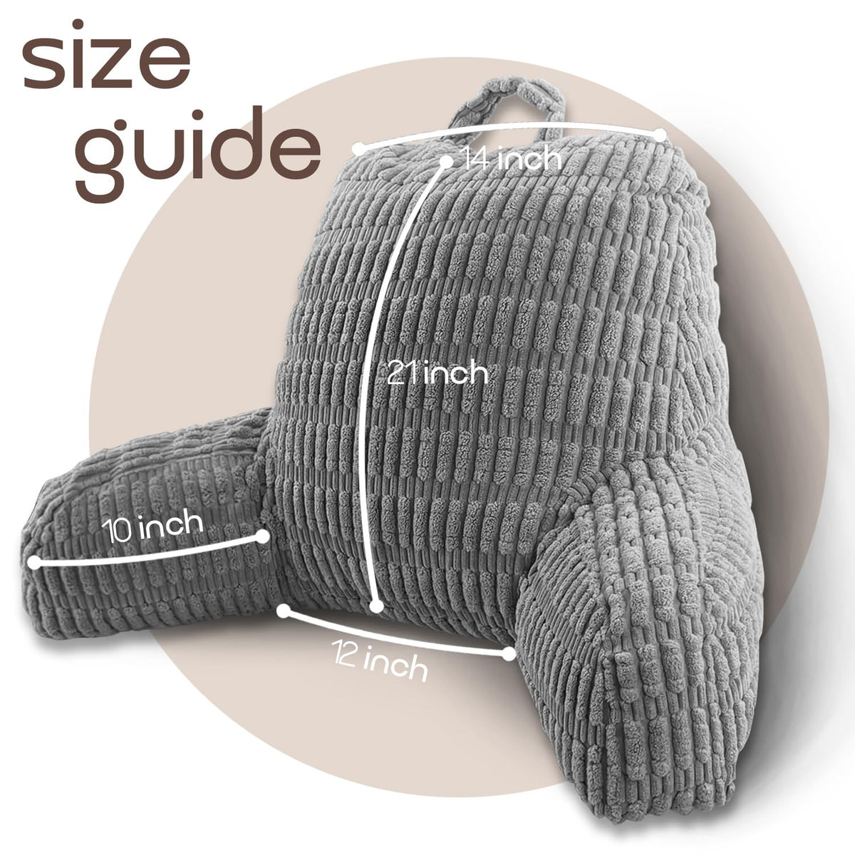 MIJIMO Reading Pillow backrest on sofa for versatile seating