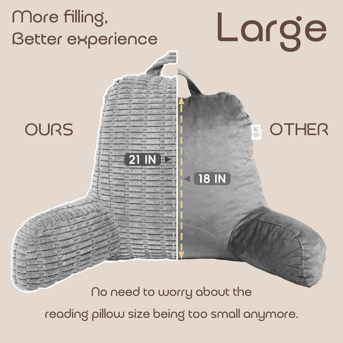 MIJIMO Reading Pillow top-handle for portable use