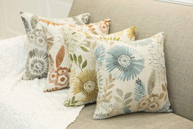 Mika Home living room decor idea with sunflower motif