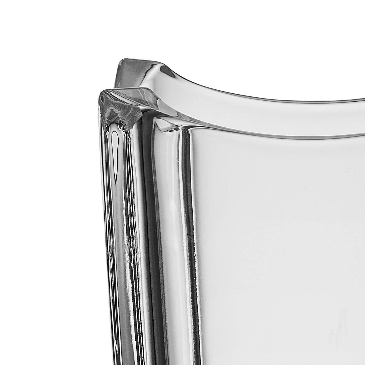 Mikasa Baron Crystal Vase close-up crystal detail highlighting clarity and craftsmanship.