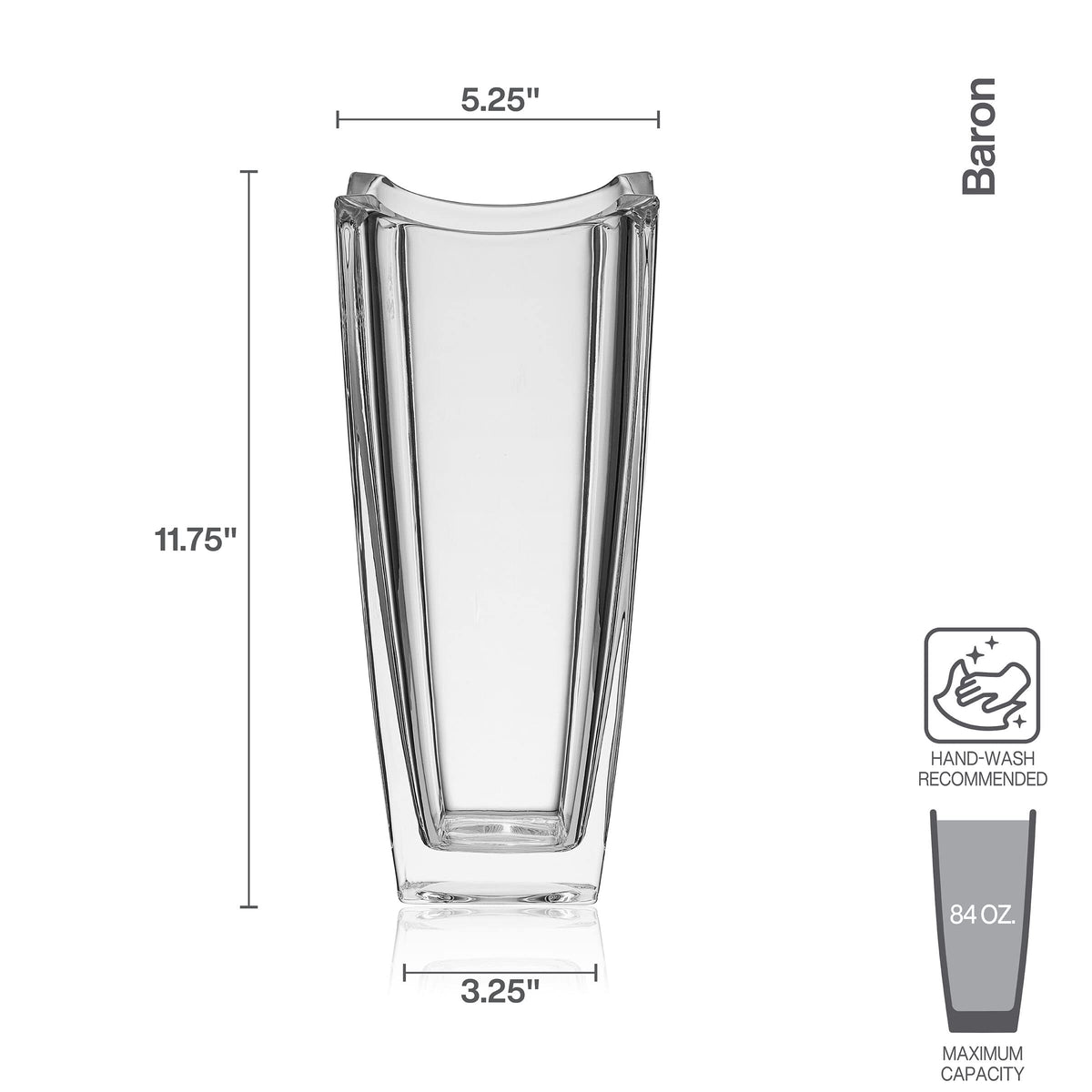 Mikasa Baron Crystal Vase gift box presentation ideal for gifting occasions.