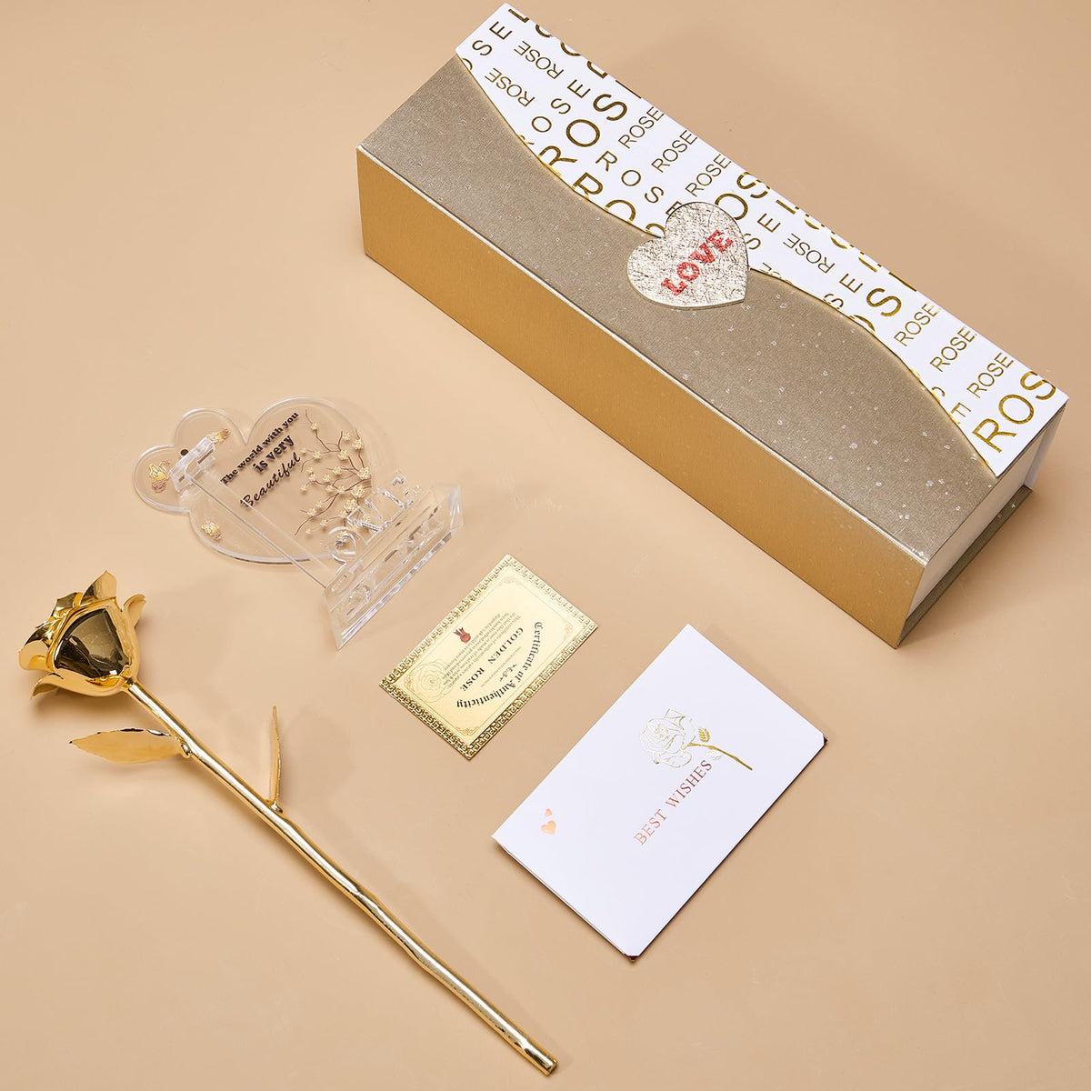 Mikasol romantic gift scene presents the rose as a thoughtful present.