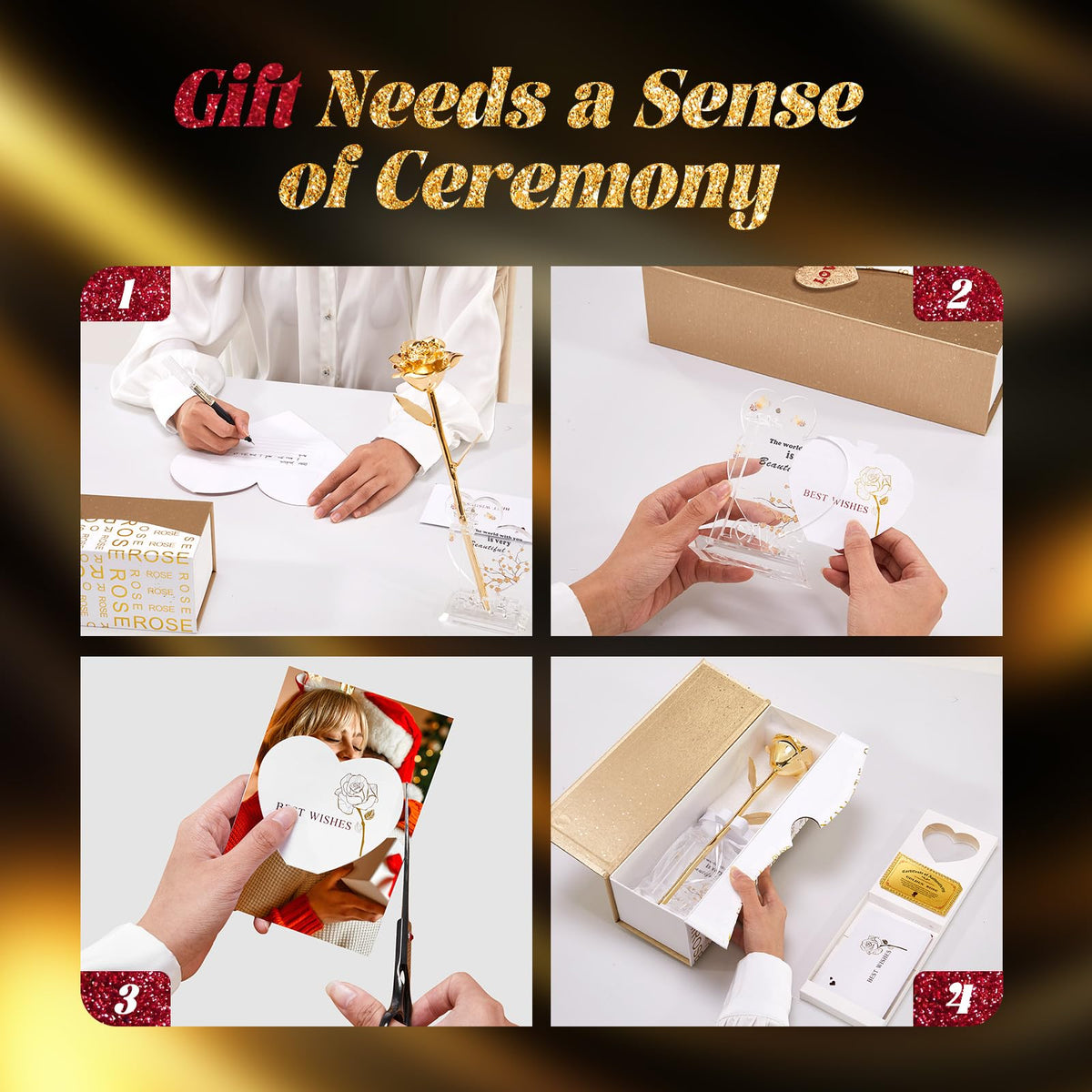 Mikasol rose in gift box ready for gifting on anniversaries.