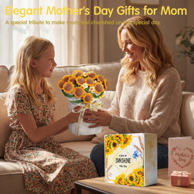 Mikimoony crochet flower bouquet centerpiece doubles as romantic home accent.