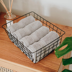 Milara Creations double-stitched washcloth for lasting durability