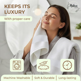 Milara OEKO-TEX certified towels ensuring safety and comfort.