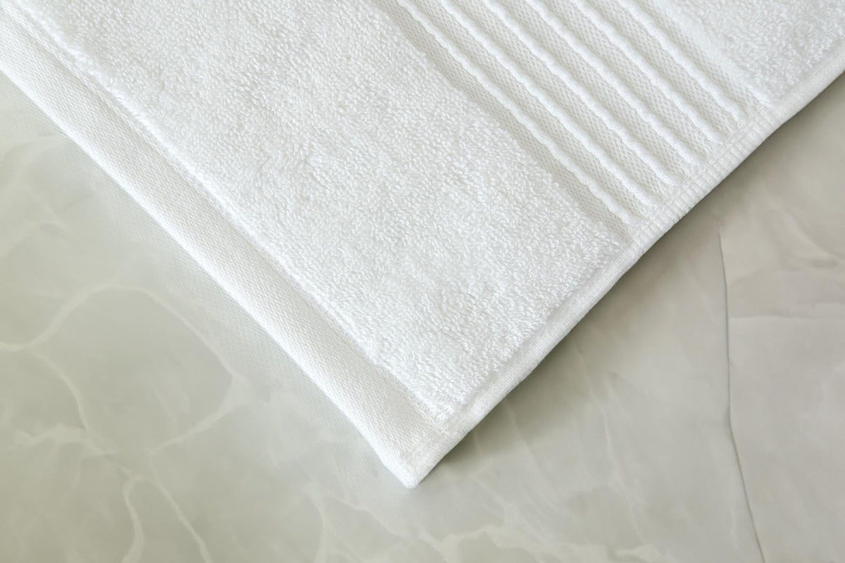 Milara Turkish cotton towels two piece set with plush texture and 700 GSM absorbency.