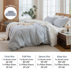 MILDLY eight corner ties keep the duvet insert secured.