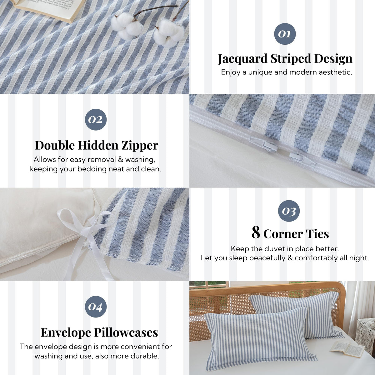 MILDLY pillowshams included complete the soft, coordinated bed ensemble.