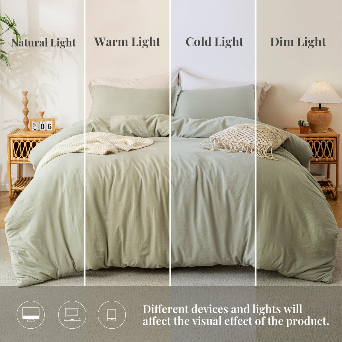 MILDLY corner ties ensure duvet insert stays in place for uninterrupted sleep