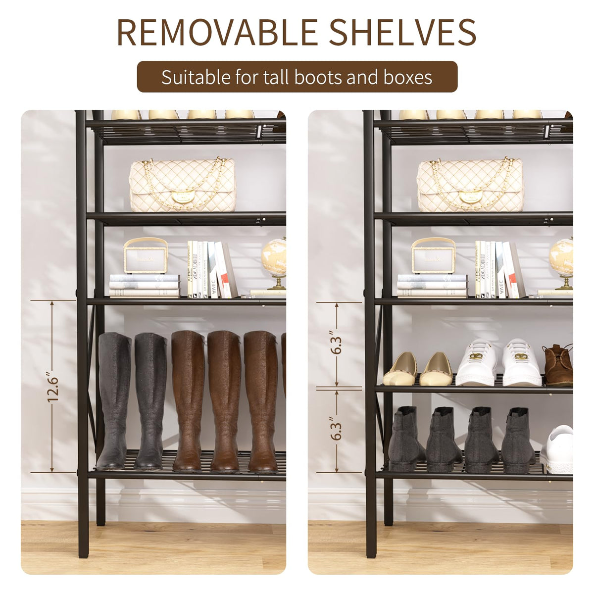 MILEFA versatile display stand for books, plants, and decor.