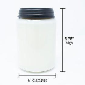 Milkhouse Candle Company base notes detail with vanilla bean hint
