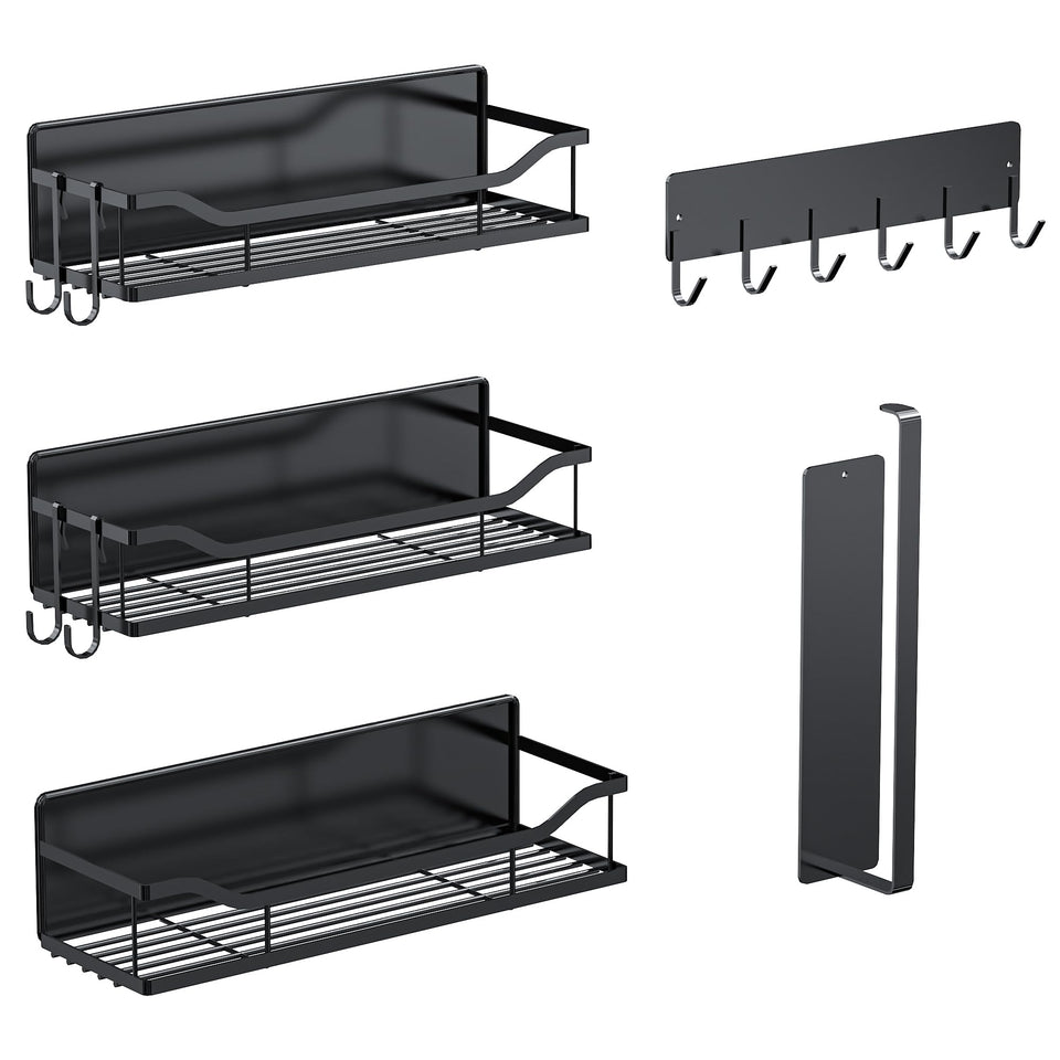 MIMIyasha magnetic shelf on washing machine for tidy detergents