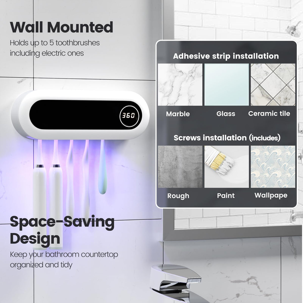 MIMORE 6-minute cycle provides efficient toothbrush refresh