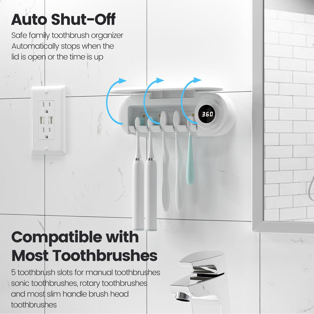 MIMORE Cordless operation for a quick, cable-free refresh
