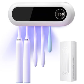 MIMORE Toothbrush Holder with five slots keeps brushes organized and accessible