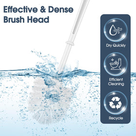 Mimorou toilet brush with convenient hanging hole for air drying.