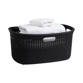 Mind Reader 40L laundry basket with open top for easy drop-in laundry.
