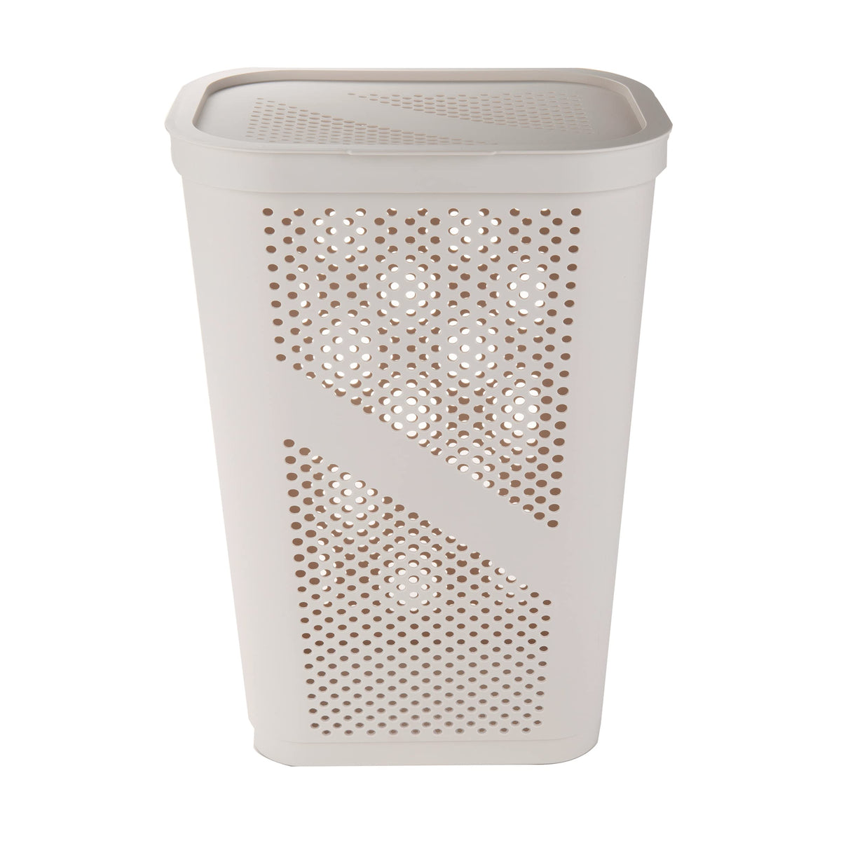 Mind Reader 60L slim hamper interior dimensions show roomy capacity without clutter.