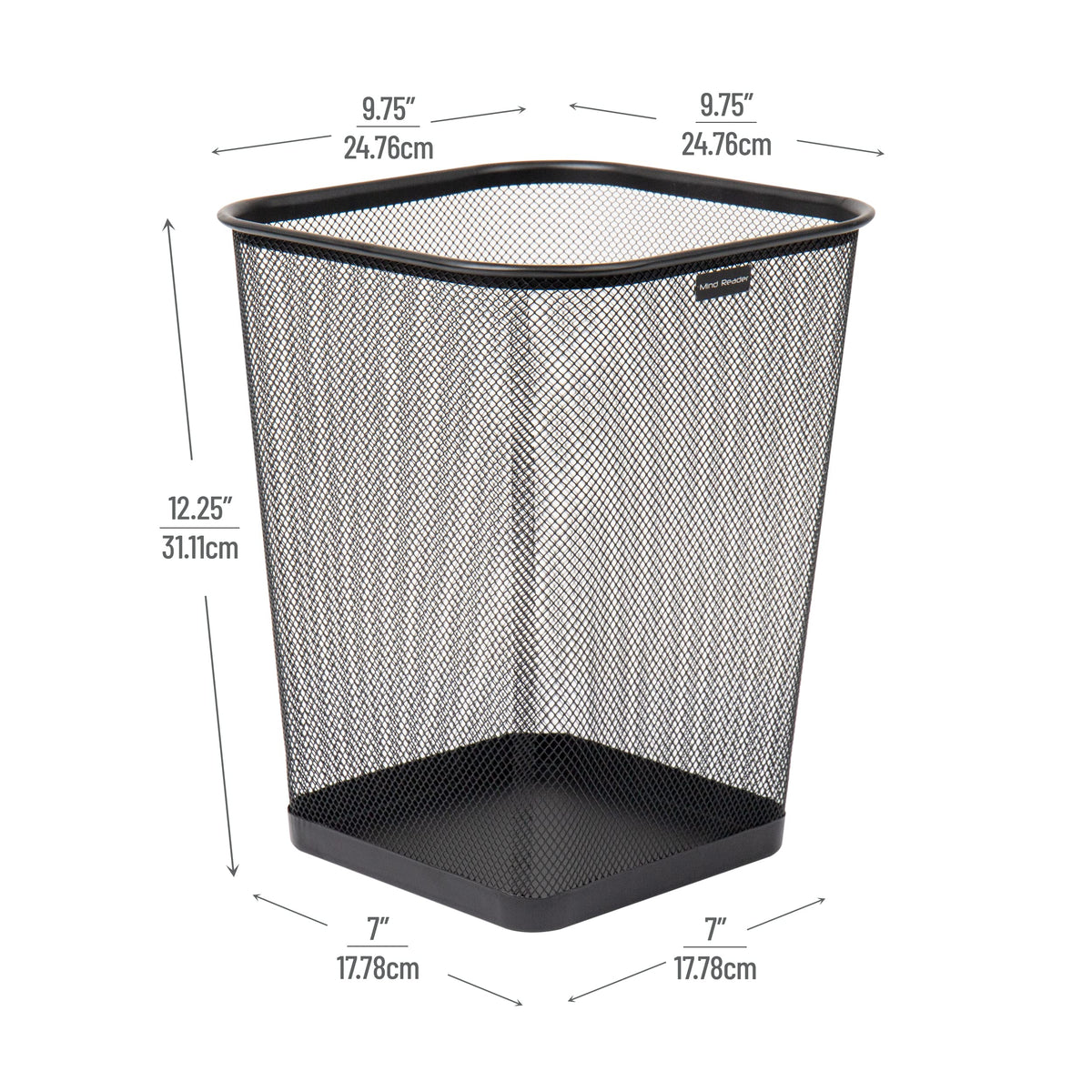 Mind Reader durable steel mesh construction stands up to daily use.