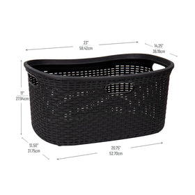Mind Reader integrated handles assist lifting and rearranging light to moderate laundry.